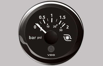 Marine Turbo Pressure Gauge 2Bar